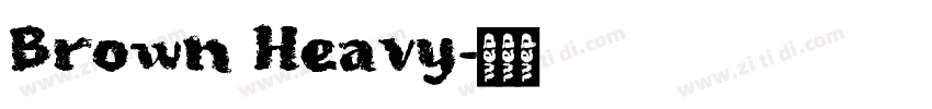 Brown Heavy字体转换